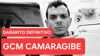 GCM CAMARAGIBE 2024 - "MEU RESULTADO APÓS O GABARITO DEFINITIVO"