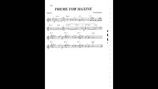 real book solo piano: theme for maxine (Woody Shaw)