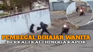 NEKAT BEGAL SEORANG WANITA !! pelaku dihajar berkali kali hingga kapok !! rekaman cctv 2023