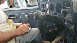 How to reinstall a steering column on a mid 80s to 90s Chevy Truck Part 5