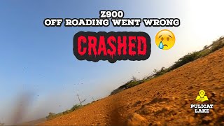 Crash😭 Z900🚫Off Roading gone wrong😫😢 Max crashed 😠 solo ride | Sriharikota |🚀 ISRO history தமிழ்