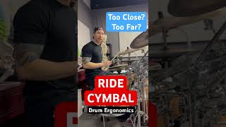 Ride Ergonomics. Anatomy will determine Ergonomics #drumlesson #ergonomics #ridecymbal #ride