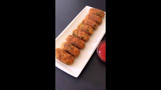 #shorts SPAGHETTI CROQUETTES❗TASTY CHICKEN CROQUETTES EVENING SNACK RECIPE BY RUSTIC FLAVOURS😍💖