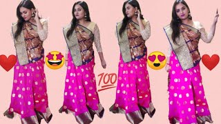 বিয়েবাড়িতে শাড়ী পরা নিউ স্টাইল |Bridal Saree Draping | Lehenga Style Saree Draping | Wedding Sari