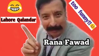 Rana Fawad Funny Interview / Rana Fawad Angry on His Team Lahore Qaladar / Binu With Rana Fawad