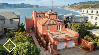 $17 Million Golden Gate Cliffside View Mansion in the Bay Area