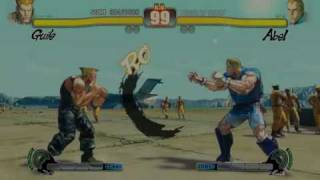 Street Fighter IV Guile Vs Abel Hardest [Rival match]