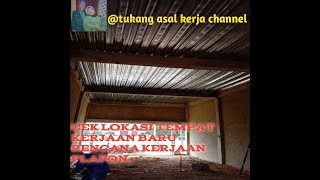 CEK LOKASI RENCANA KERJAAN PLAPON .....#tukang asal kerja channel