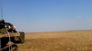 New Russian anti-aircraft missiles.Shooting in motion off road.Shooting at night.