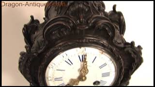 Japy Freres Bronze Rococo Table Clock 2877