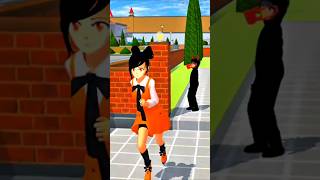 Gadis itu pergi dan hantu muncul di depannya#sakuraschoolsimulator #shortvideo #sakura #gaming