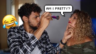 BOYFRIEND DOES GIRLFRIENDS MAKEUP CHALLENGE! *GONE WRONG*