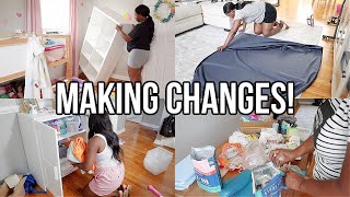 MAKING SO MANY CHANGES! EXTREME CLEAN & ORGANIZE WITH ME | ULTIMATE CLEANING MOTIVATION | Nia Nicole