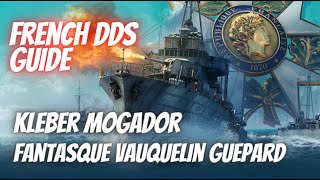 Reviewing Kléber Mogador Fantasque Vauquelin Guépard in World of Warships Wows Blitz