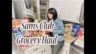 SAM'S CLUB GROCERY HAUL// Big Family Shopping Grocery Haul