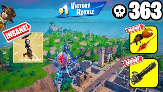 363 Elimination Solo Vs Squads "Zero Build" Gameplay Wins (Fortnite Chapter 5)