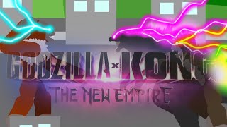 Godzilla x Kong: the new empire - Final battle part 1 (stick animation)