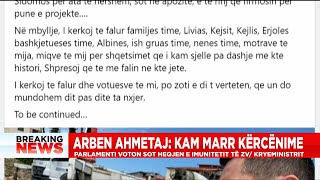 Lajmi i Fundit! Reagon Arben Ahmetaj: Më kërcënuan, më thanë që më duan në burg