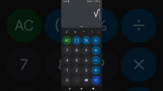 КАК ВЫЧИСЛИТЬ КВАДРАТНЫЙ КОРЕНЬ НА ANDROID КАЛЬКУЛЯТОРЕ?  #математика #shorts #школа