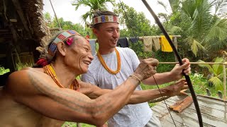 Making Tribal Poison Dart Bow & Arrows 🇮🇩