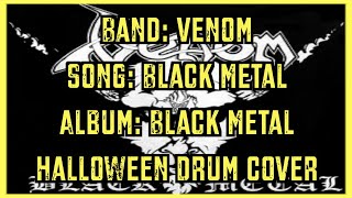 Venom - Black Metal - Drum Cover #drumcover #unitedkingdom #musician #drums #halloween2024 #music