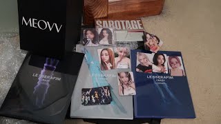 LE SSERAFIM 4TH MINI ALBUM CRAZY HELLO82, MEOVV POP UP KEYCHAIN, SIGNED EUNBI ALBUM UNBOXING/REVIEW