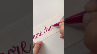 Easy bookmark idea part2|Lettering artwork by brush pens|Modern Calligraphy#shorts #art #calligraphy