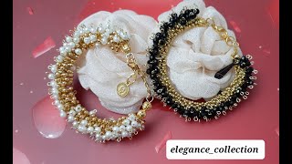 How To Make Pearl & Diamond Bracelet | آموزش ساخت دستبند مروارید و نگین