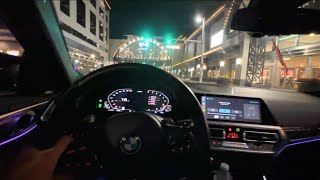 LATE NIGHT POV DRIVE IN MY MANUAL G82 M4