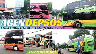 HUNTING BUS EDISI LIBURAN NATAL & TAHUN BARU 2024 ‼️ Bus Mbois pool🤩 Agen Depan Depsos Bekasi Timur