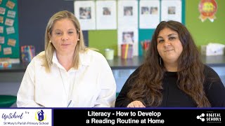 Literacy - How to Develop a Reading Routine at Home