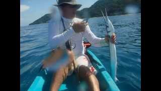 Kayak fishing Thailand November 2013 , fischen in Thailand