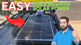 DIY Solar Power Upgrade: Installing a 100W Flat Bendable Panel on a Pickup Truck Camper Shell