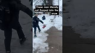 These kids literally just jumped in the snow #music #funny