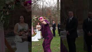 FLOWER BOY Dances Down The Aisle! #shorts #wedding #entertainment