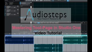 Presonus Studio One 4 Projektseite / Mastering Tool-Page (DDP, ISRC, PQ Editing...)