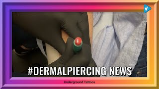 Top 10 #dermalpiercing Posts & Updates, Starring: undergroundtattoos