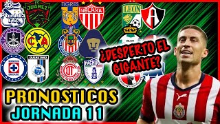 💣🔥 PRONOSTICOS JORNADA 11 APERTURA 2022 LIGA MX - Quiniela Futbol Mexicano ❌⚽️