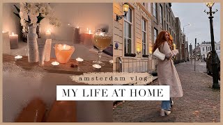 WEEK IN THE LIFE | cozy days at home, new designer bag shopping in amsterdam & ice skating ⛸️