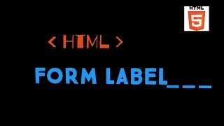 HTML FORM LABEL @EMECHICODE