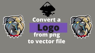 How to convert png to vector logo with inkscape