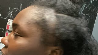 Cut cut natural to relaxer