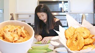 Trying to Make Puerto Rican Food (Mofongo & Tostones)  | Eva Chung