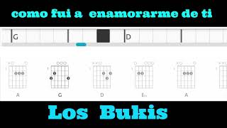 tutorial  COMO FUI A ENAMORARME DE TI acordes en  guitarra