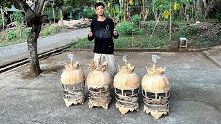 SANGKAR PERKUTUT KUBAH MAHKOTA DAN MERAK // BAHAN FULL KAYU JATI