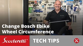 How To Change Wheel Circumference On Bosch Electric Bike