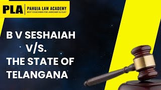 B V Seshaiah vs The State Of Telangana | Supreme Court Judgment| #pla #judiciary #law #advocate