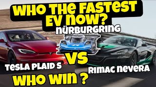 RIMAC vs TESLA vs VW vs PORSCHE vs NIO Who the fastest EV now? From real time record Nürburgring