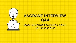 DevOps Online Training | Vagrant Interview Q&A 5 |DevOps Online Training USA|MindBox Training Online