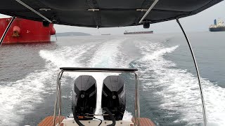 SEA TRIAL: Twin Mercury V8 250HP DTS XL DTS on I/O Converted 2012 Yamaha 242 Limited S